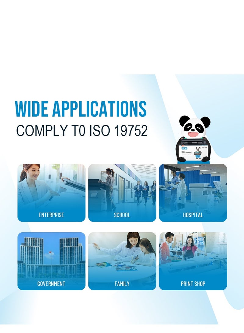 استا خرطوشة حبر متوافقة مع ASTA CF279A 79A لطابعة LaserJet Pro M12 MFP M26 سوداء عالية الجودة ومستهلكات مكتبية عالية السعة CF F 279 79 A - Image 5